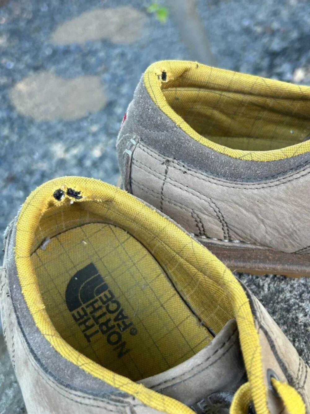 The North Face Men's Tan Brown Sneakers Gold Laces Size 13